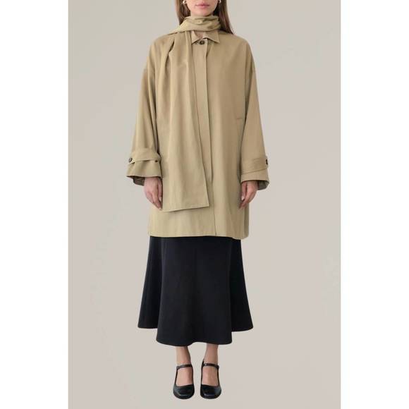 NEW MOD REF trench coat in khaki - Picture 1 of 5